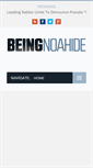 Mobile Screenshot of beingnoahide.com